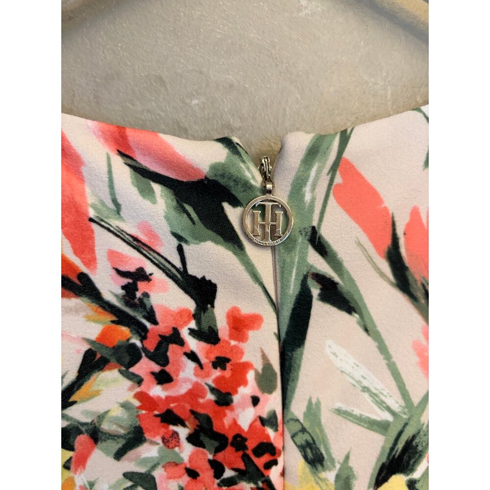 Tommy Hilfiger Vibrant Floral Print Sleeveless A-Line Dress Size 12 - Picture 8 of 12